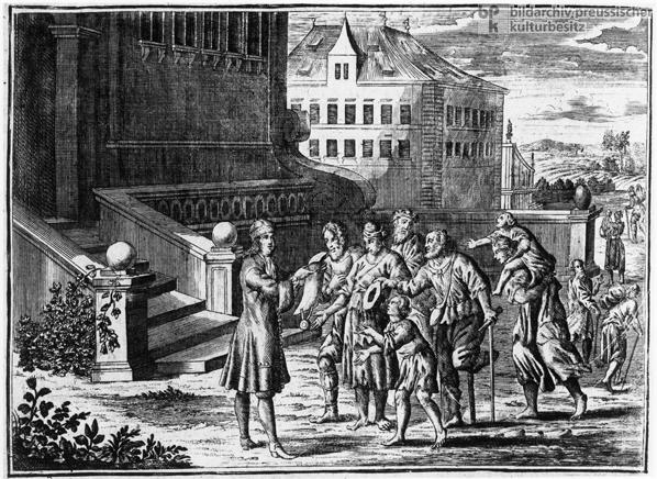 Schenkung an Kranke und Bedürftige (1750)